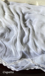 将图像加载到图库查看器中, Women's Lakhnavi Handcrafted Modal Cotton Chikankari Suit Material - HONC0275947