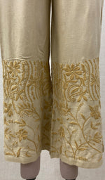 Load image into Gallery viewer, Women's Lucknowi Handcrafted Rayon Chikankari Palazzo - NC063363