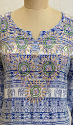 将图像加载到图库查看器中, Women's Lucknowi Handcrafted Rayon Chikankari Kurti - NC070192