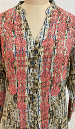 Load image into Gallery viewer, Women's Lucknowi Handcrafted Rayon Chikankari Kurti - NC070187