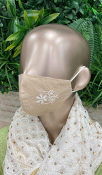 Load image into Gallery viewer, Lucknowi Handcrafted Chikankari Mask (Pack Of 5) - NC0M992
