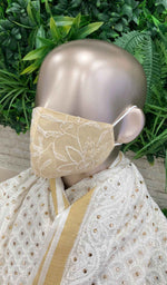 Load image into Gallery viewer, Lucknowi Handcrafted Chikankari Mask (Pack Of 5) - NC0M998