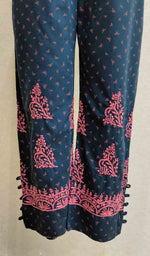 Load image into Gallery viewer, Women's Lakhnavi Handcrafted Cotton Chikankari Palazzo - HONC040401