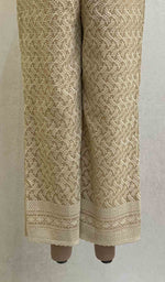 Load image into Gallery viewer, Women's Lucknowi Faux-Georgette Hakoba Palazzo - HONC056033