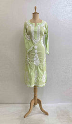 Load image into Gallery viewer, Women's Lakhnavi Handcrafted Printed Cotton Chikankari Kurti - HONC049610