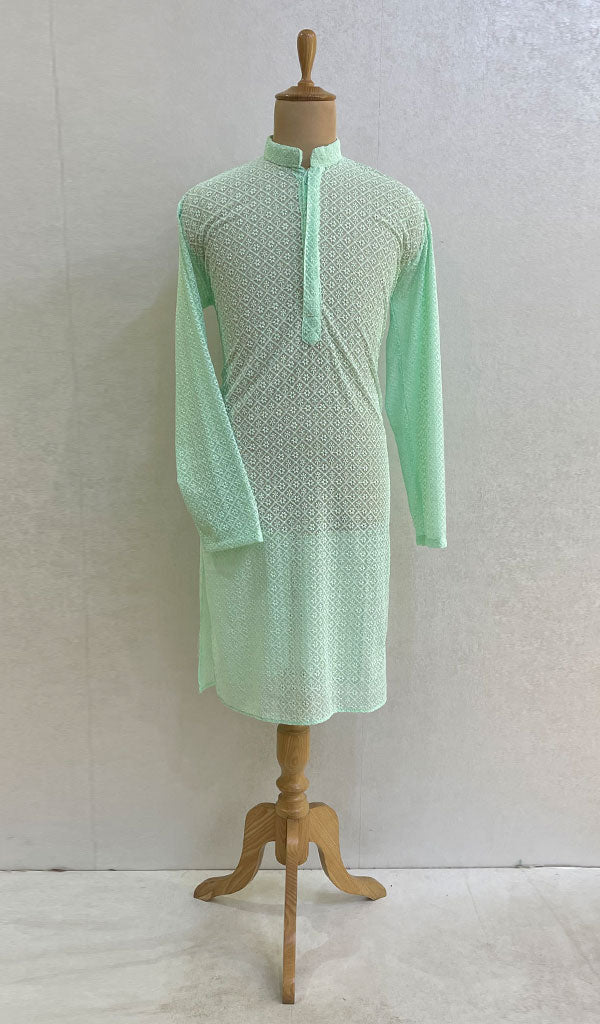 Men's Faux-Georgette Hakoba Kurta - NC06991200