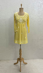 Load image into Gallery viewer, Women's Lucknowi Handcrafted Modal Cotton Chikankari Tunics - HONC098361