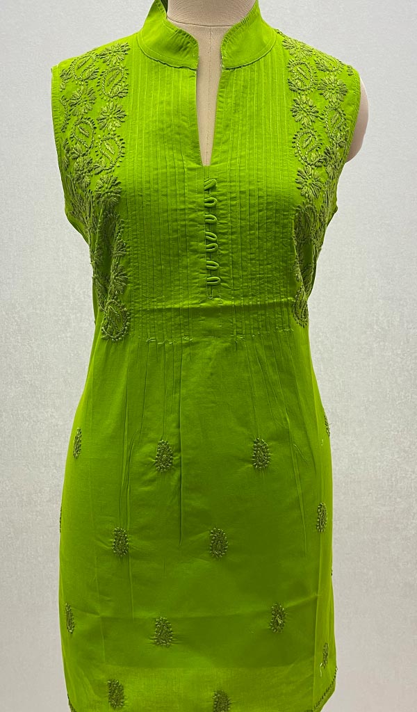 Women's Lucknowi Handcrafted Cotton Chikankari Top - HONC099088