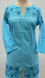 Load image into Gallery viewer, Women's Lucknowi Handcrafted Cotton Chikankari Top - HONC099109