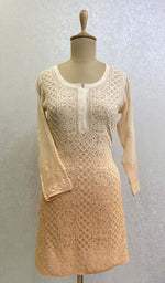 Load image into Gallery viewer, Women's Lucknowi Handcrafted Viscose Georgette Chikankari Top- HONC0109021