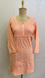 Load image into Gallery viewer, Women's Lakhnavi Handcrafted Cotton Chikankari Top - HONC0111339
