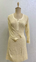 Load image into Gallery viewer, Women's Lucknowi Handcrafted Viscose Georgette Chikankari Top - HONC0109033