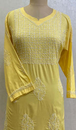 Load image into Gallery viewer, Mantasha Women's Lucknowi Handcrafted Cotton Chikankari Kurti - HONC0135326