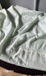 Load image into Gallery viewer, Women's Lakhnavi Handcrafted Mul Chanderi Semi - Stitched Angrakha And Dupatta Set - HONC02847110