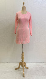 Load image into Gallery viewer, Women's Lucknowi Handcrafted Viscose Georgette Chikankari Top - HHONC0133168