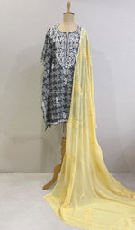 Load image into Gallery viewer, Ayesha Women's Lucknowi Handcrafted Viscose Georgette Chikankari Dupatta - HONC0163967