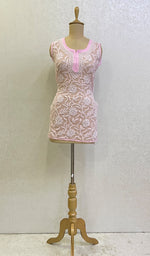 Load image into Gallery viewer, Women's Lucknowi Handcrafted Faux-Georgette Chikankari Top- HONC0140438