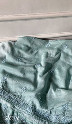 Load image into Gallery viewer, Women's Lakhnavi Handcrafted Muslin Unstitched Chikankari Full Suit - HONC0344386