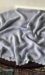 Load image into Gallery viewer, Women's Lakhnavi Handcrafted Unstitched Cotton Chikankari Suit Material - HONC0329386