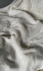 Load image into Gallery viewer, Women's Lakhnavi Handcrafted Mul Chanderi Unstitched Kurta And Dupatta Set- HONC0313319