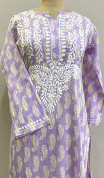 Load image into Gallery viewer, Sona Women's Lucknowi Handcrafted Cotton Chikankari Kurti - HONC0203595