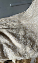 Load image into Gallery viewer, Women's Lakhnavi Handcrafted Munga Silk Semi - Stitched Chikankari Anarkali And Dupatta Set- HONC0283172