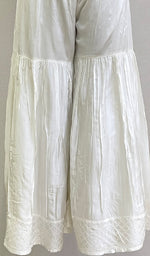 Load image into Gallery viewer, Women's Lucknowi Handcrafted Silk Chikankari Gharara - HONC0142385