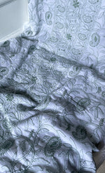 将图像加载到图库查看器中, Women's Lakhnavi Handcrafted Cotton Chikankari Unstitched Kurti Fabric - HONC0318054