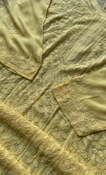 Load image into Gallery viewer, Yellow Lucknowi Chikankari kurtas