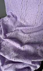 Load image into Gallery viewer, Women's Lakhnavi Handcrafted Viscose Georgette Chikankari Kurti Fabric - HONC0207167