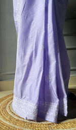 Load image into Gallery viewer, Fairoz Women's Lakhnavi Handcrafted Cotton Chikankari Saree - HONC0311933