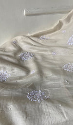 Load image into Gallery viewer, Women's Lakhnavi Handcrafted Mul Chanderi Unstitched Kurta And Dupatta Set - HONC0298568