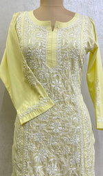 Load image into Gallery viewer, Iqra Women's Lucknowi Handcrafted Cotton Chikankari Kurti - HONC0164282