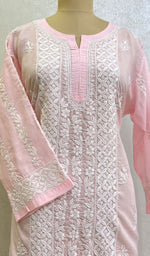 Load image into Gallery viewer, Jubina Women's Lucknowi Handcrafted Cotton Chikankari Kurti - HONC0164291