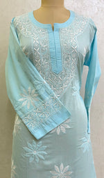 Load image into Gallery viewer, Aafia Women's Lucknowi Handcrafted Cotton Chikankari Kurti - HONC0162962