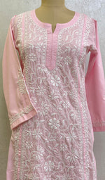 Load image into Gallery viewer, Iqra Women's Lucknowi Handcrafted Cotton Chikankari Kurti - HONC0141302