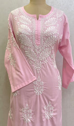 Load image into Gallery viewer, Aarzu Women's Lucknowi Handcrafted Cotton Chikankari Kurti-HONC0101573