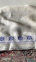 将图像加载到图库查看器中, Women's Lakhnavi Handcrafted Pure Organza Chikankari Unstitched Kurta And Dupatta Set- HONC0375214