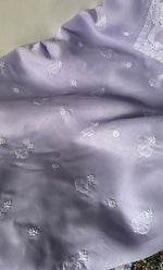 Load image into Gallery viewer, Women's Lakhnavi Handcrafted Unstitched Cotton Chikankari Suit Material - HONC0329380