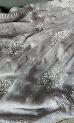 Load image into Gallery viewer, Sehmat Women's Lakhnavi Handcrafted Kota Cotton Semi - Stitched Angrakha And Dupatta Set- HONC0294480