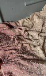 Load image into Gallery viewer, Fauzia Women's Lakhnavi Handcrafted Mul Chanderi Semi - Stitched Kurta And Dupatta Set - HONC0319602