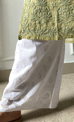 Load image into Gallery viewer, Women's Lucknowi Handcrafted Cotton Chikankari Palazzo - HONC0305809