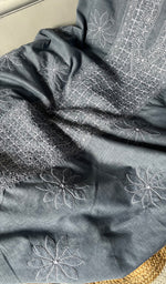 将图像加载到图库查看器中, Women's Lakhnavi Handcrafted Unstitched Cotton Chikankari Suit Material - HONC0275046