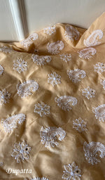 Load image into Gallery viewer, Women's Lakhnavi Handcrafted Cotton Chikankari Suit Material - HONC0239982