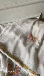 Load image into Gallery viewer, Titlee Women's Lakhnavi Handcrafted Mul Chanderi Unstitched Kurta And Dupatta Set - HONC0484661