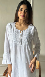 Load image into Gallery viewer, Women's Lakhnavi Handcrafted Modal Cotton Chikankari Top And Plazzo Set - HONC0290974