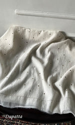 将图像加载到图库查看器中, Women's Lakhnavi Handcrafted Mul Chanderi Unstitched Kurta And Dupatta Set - HONC0338718