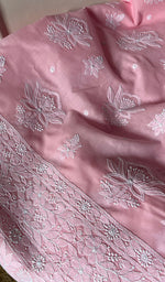 将图像加载到图库查看器中, Aashi Women's Lakhnavi Handcrafted Cotton Chikankari Suit Material - HONC0285007