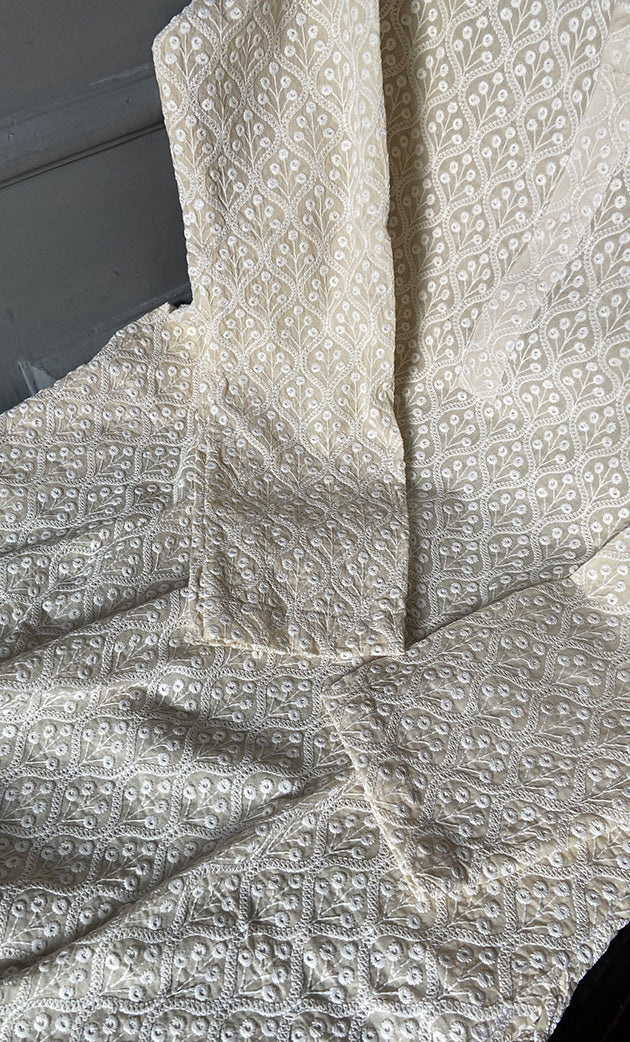 Men's Faux-Georgette Hakoba Kurta - HONC0312462