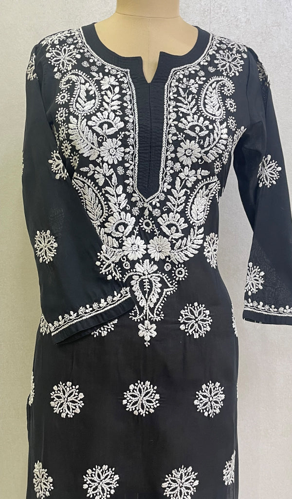Women's Lucknowi Handcrafted Cotton Chikankari Kurti-HONC0148403